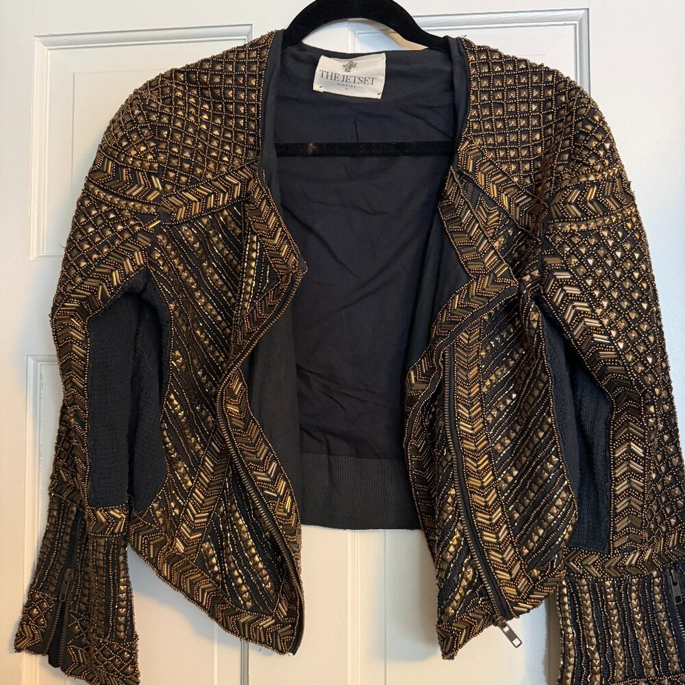 Beaded / Sequin Jacket / Blazer - The Jetset Diaries - Size S